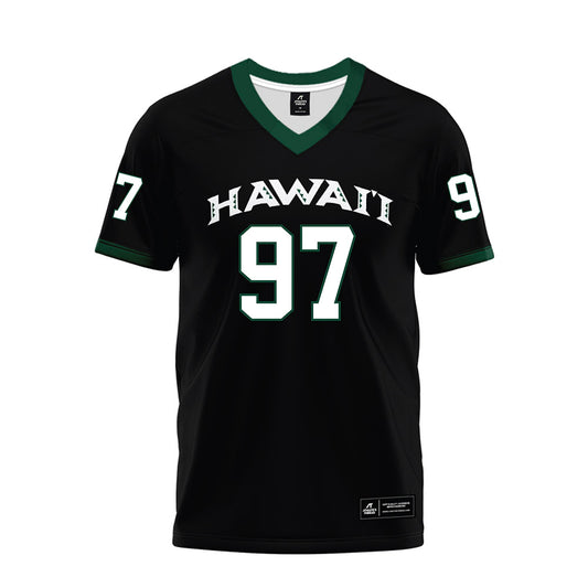 Hawaii - NCAA Football : Jordan Lynch - Black Premium Football Jersey-0