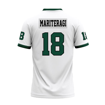 Hawaii - NCAA Football : Zaden Mariteragi - White Football Jersey-1