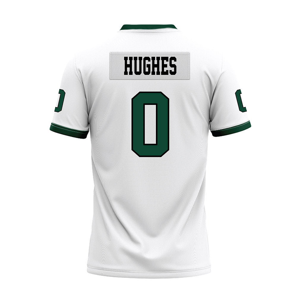 Hawaii - NCAA Football : Jeremiah Hughes - White Football Jersey-1