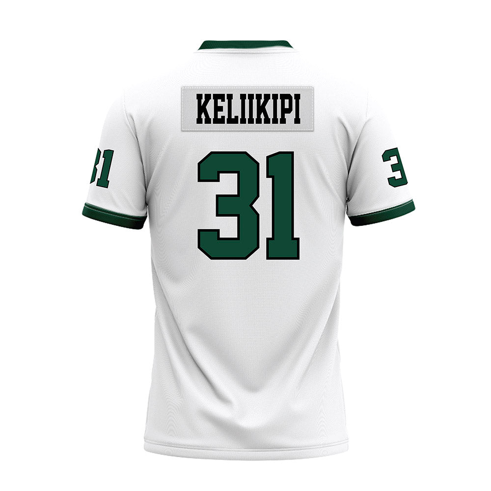 Hawaii - NCAA Football : Tryton Keliikipi - White Football Jersey-1
