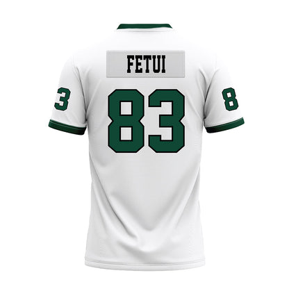 Hawaii - NCAA Football : Josiah Fetui - White Football Jersey-1