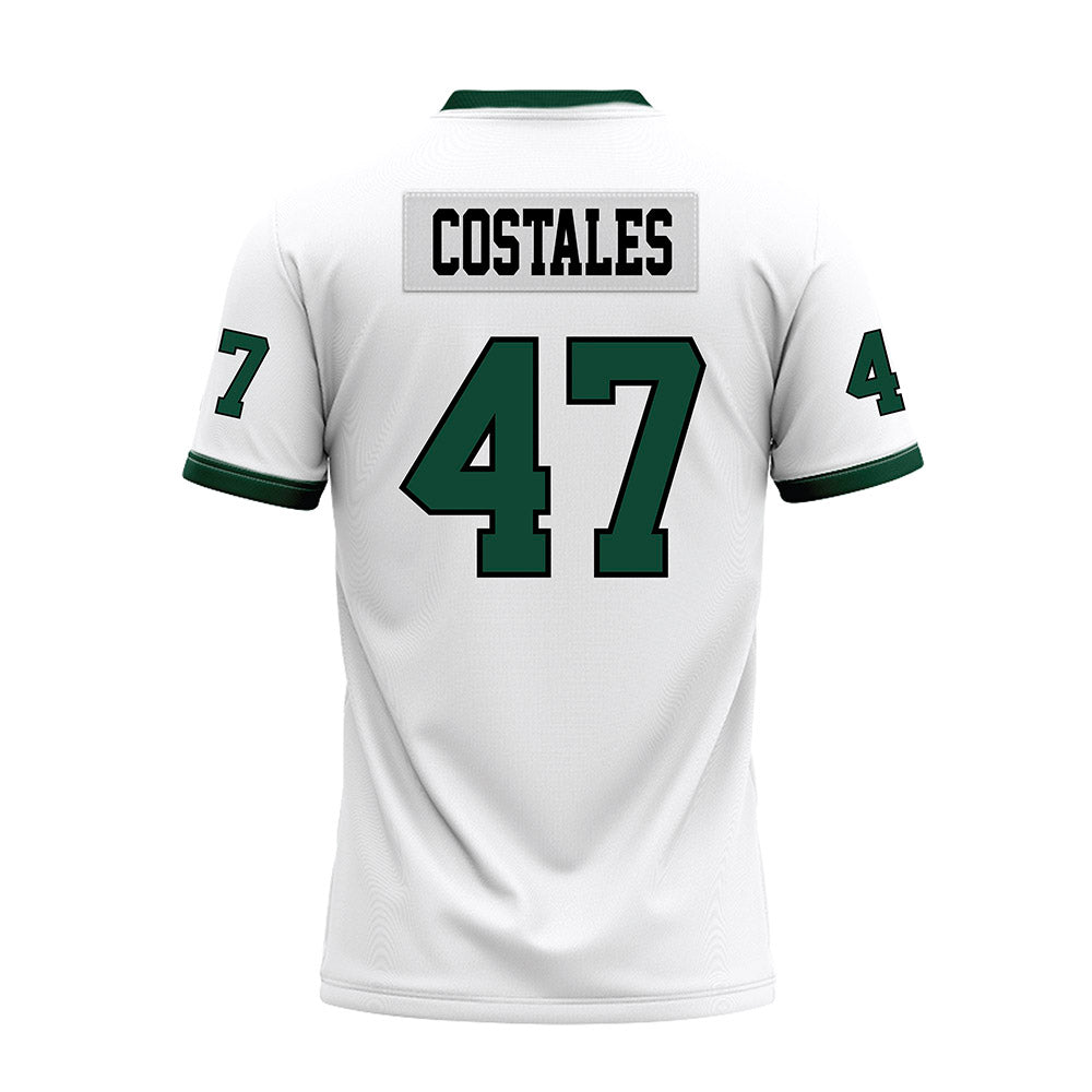 Hawaii - NCAA Football : Kingston Costales - White Football Jersey-1