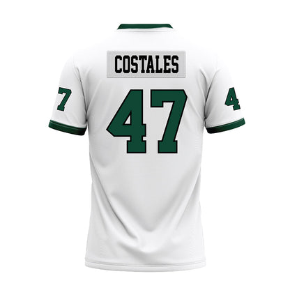 Hawaii - NCAA Football : Kingston Costales - White Football Jersey-1