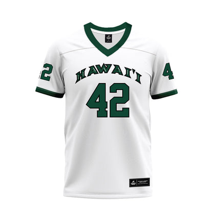 Hawaii - NCAA Football : Matteus Ioane - White Football Jersey-0