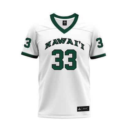 Hawaii - NCAA Football : Jack Mowrey - White Football Jersey-0