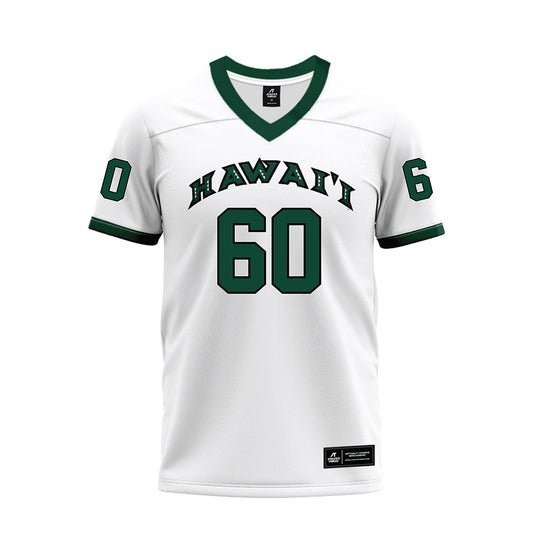 Hawaii - NCAA Football : Ezekiel Salanoa - White Football Jersey-0