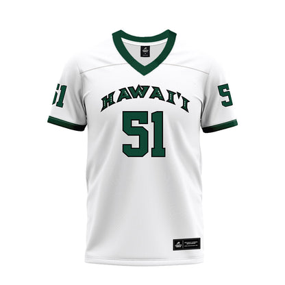 Hawaii - NCAA Football : Eric Mcfall - White Football Jersey-0