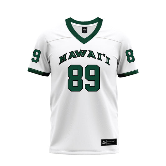Hawaii - NCAA Football : Nick Delgadillo - White Football Jersey-0