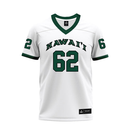 Hawaii - NCAA Football : Lautaimi Manuma - White Football Jersey-0