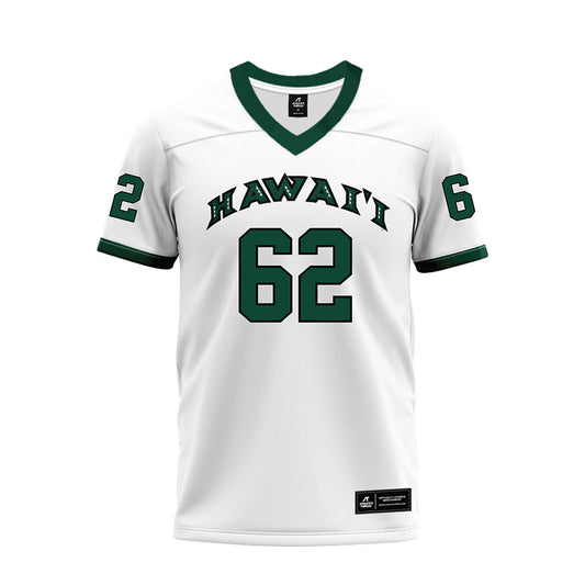 Hawaii - NCAA Football : Lautaimi Manuma - White Football Jersey-0