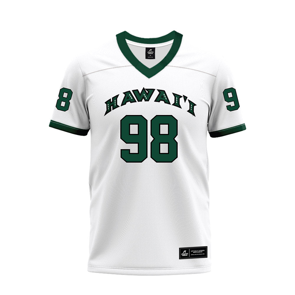 Hawaii - NCAA Football : Sean Olvera-Harle - White Football Jersey-0