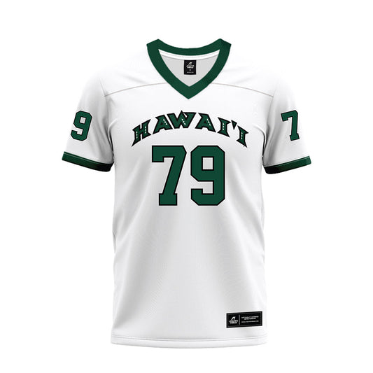 Hawaii - NCAA Football : Lipe Moala - White Football Jersey-0