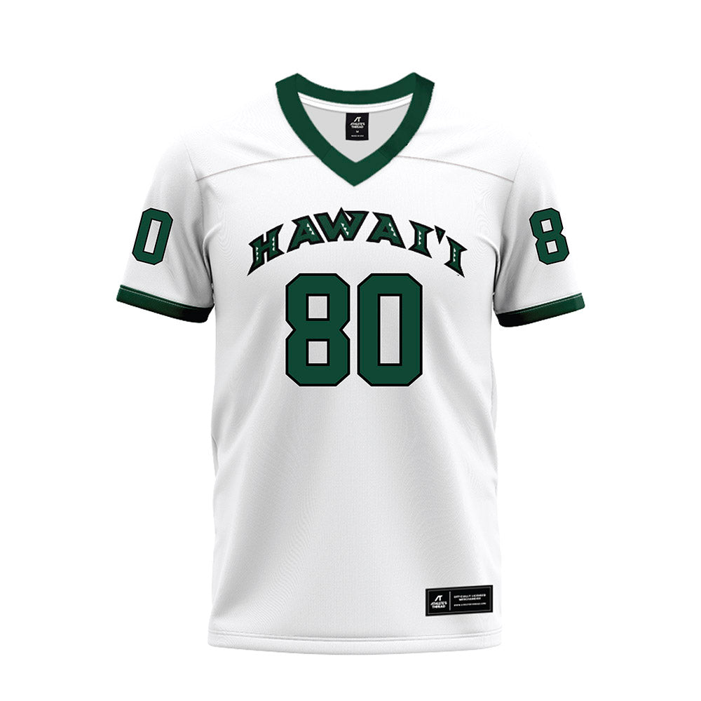 Hawaii - NCAA Football : Robert Haynes - White Football Jersey-0