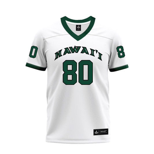 Hawaii - NCAA Football : Robert Haynes - White Football Jersey-0