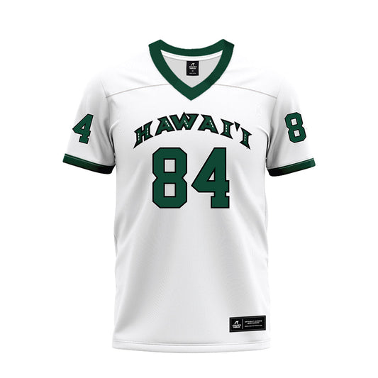 Hawaii - NCAA Football : Dillon Booth - White Football Jersey-0