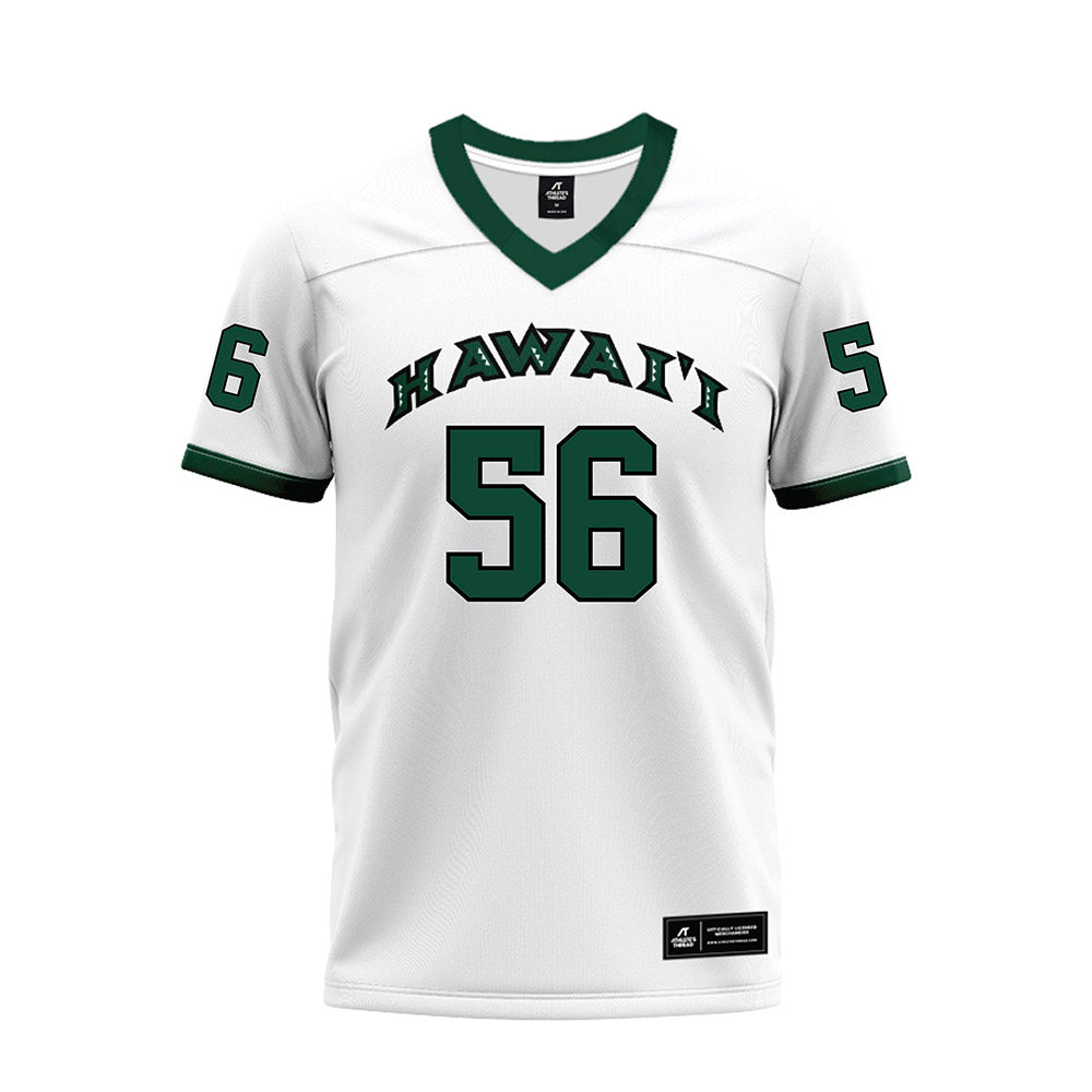 Hawaii - NCAA Football : Boogie Henderson - White Football Jersey-0