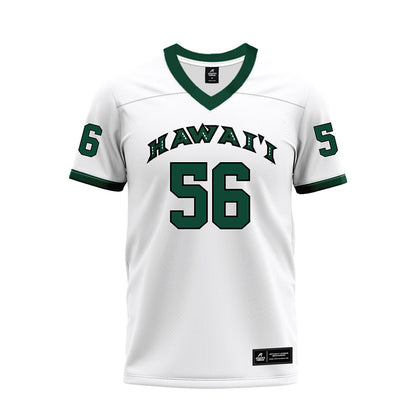 Hawaii - NCAA Football : Boogie Henderson - White Football Jersey-0