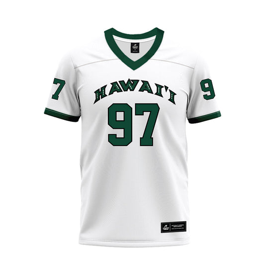 Hawaii - NCAA Football : Jordan Lynch - White Football Jersey-0
