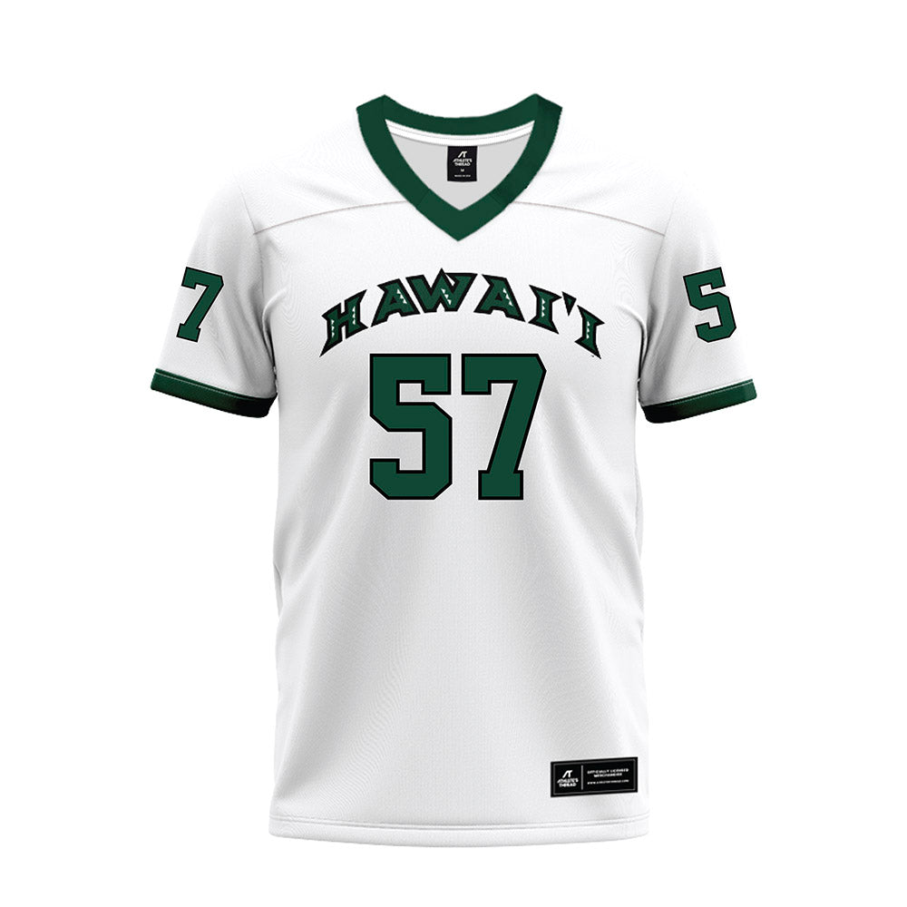 Hawaii - NCAA Football : Ethan Spencer - White Football Jersey-0