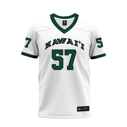 Hawaii - NCAA Football : Ethan Spencer - White Football Jersey-0