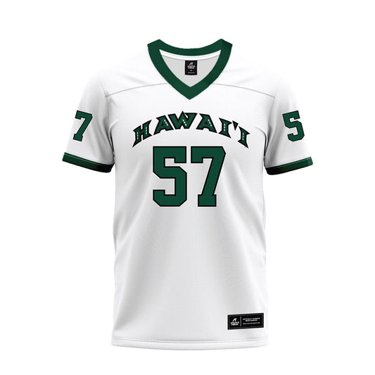 Hawaii - NCAA Football : Ethan Spencer - White Football Jersey-0