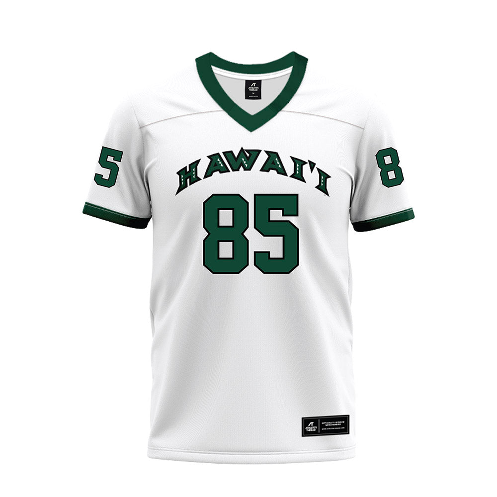 Hawaii - NCAA Football : Oakie Salavea - White Football Jersey-0