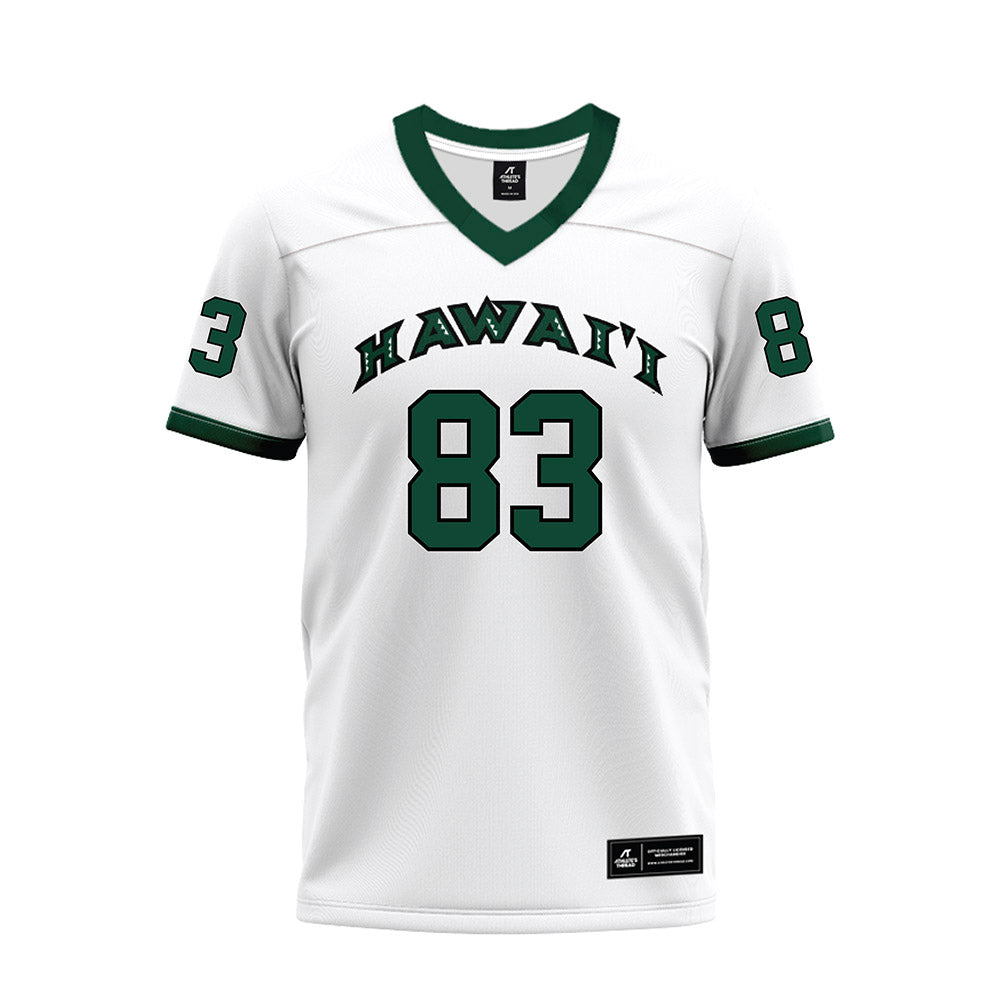 Hawaii - NCAA Football : Josiah Fetui - White Football Jersey-0