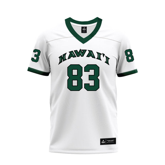 Hawaii - NCAA Football : Josiah Fetui - White Football Jersey-0