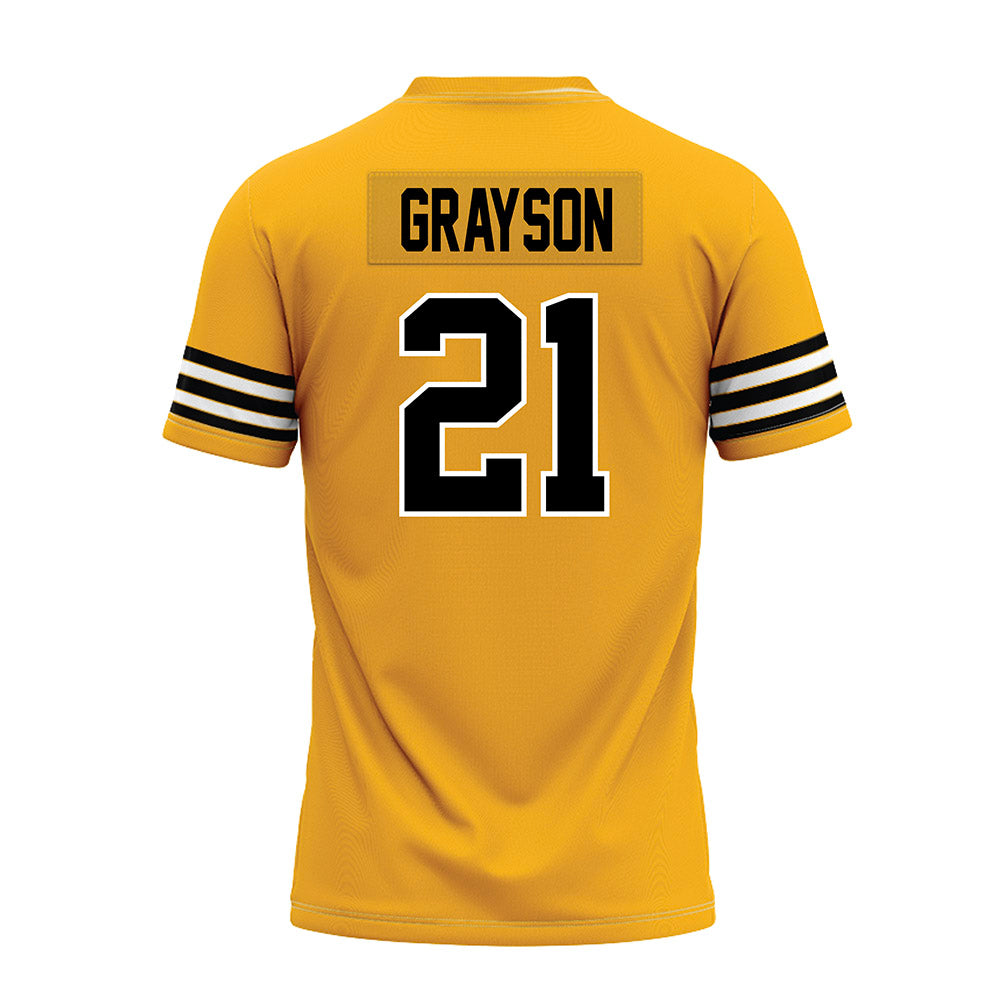 Towson - NCAA Football : Kyron Grayson - Premium Football Jersey-1