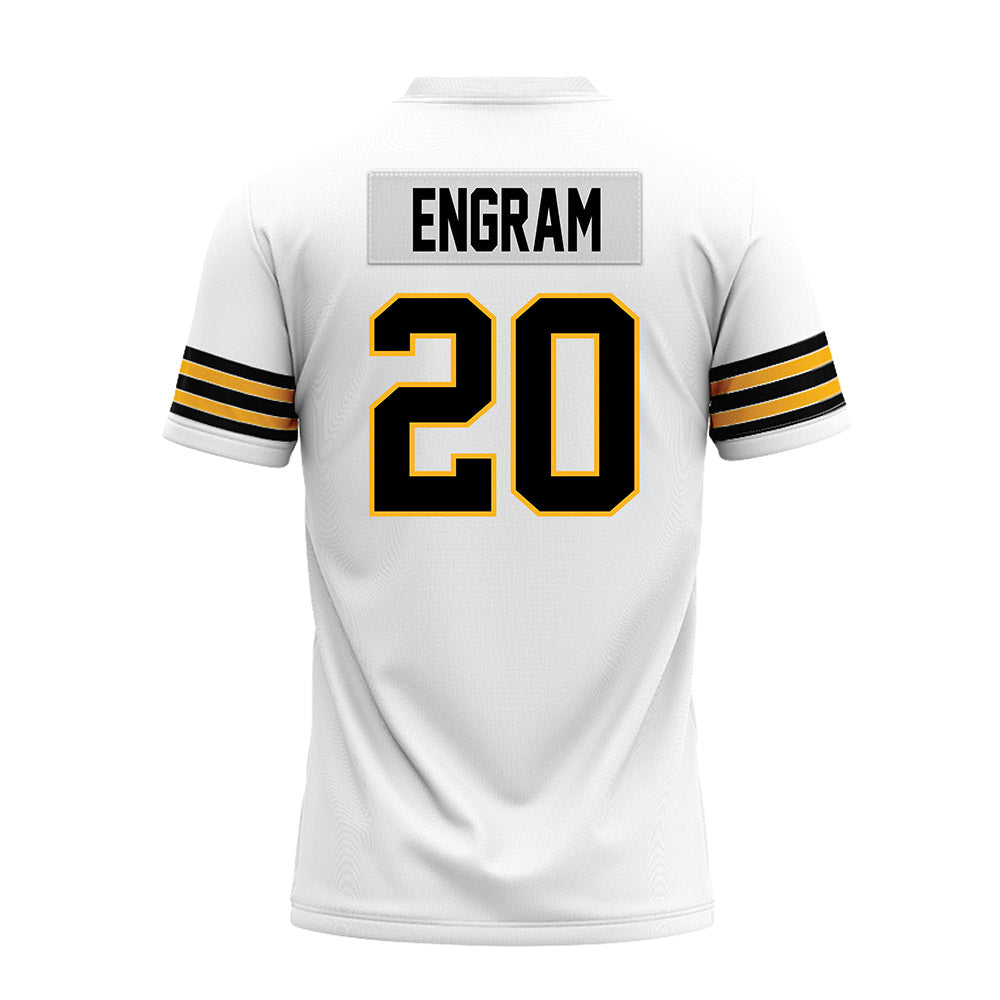 Towson - NCAA Football : Trey Engram - White Premium Football Jersey