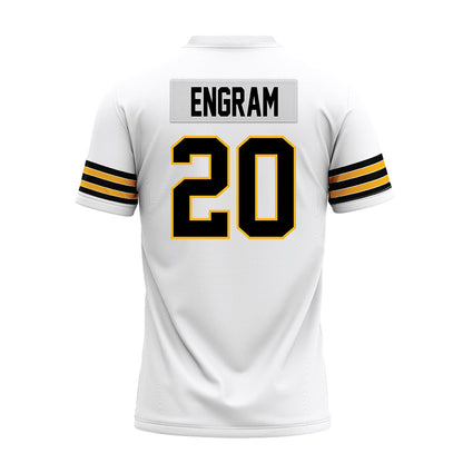 Towson - NCAA Football : Trey Engram - White Premium Football Jersey
