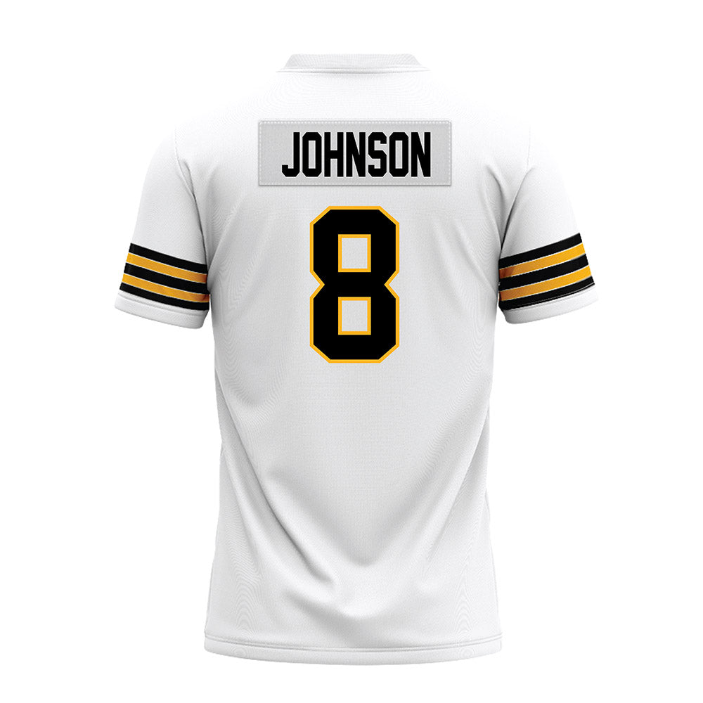 Towson - NCAA Football : Jaydyn Johnson - White Premium Football Jersey-1