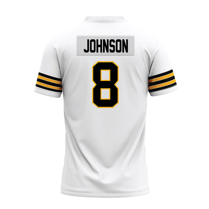 Towson - NCAA Football : Jaydyn Johnson - White Premium Football Jersey-1