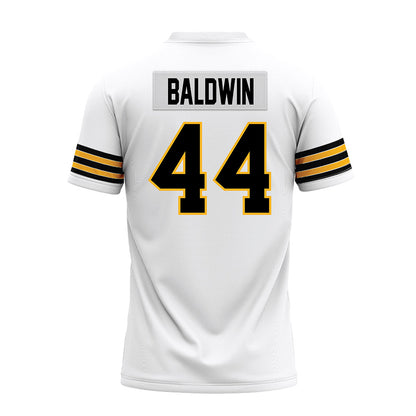 Towson - NCAA Football : Luke Baldwin - White Premium Football Jersey-1