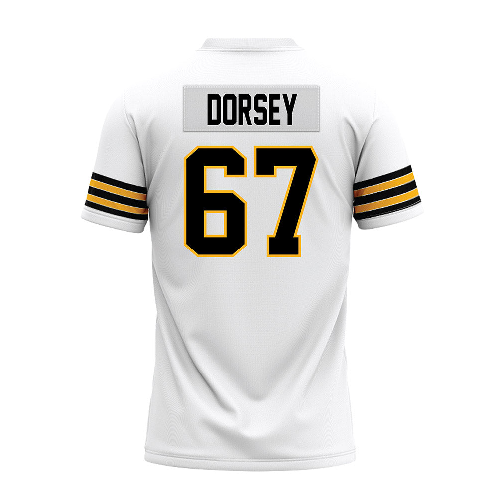 Towson - NCAA Football : Chase Dorsey - White Premium Football Jersey-1