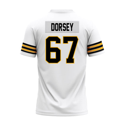 Towson - NCAA Football : Chase Dorsey - White Premium Football Jersey-1