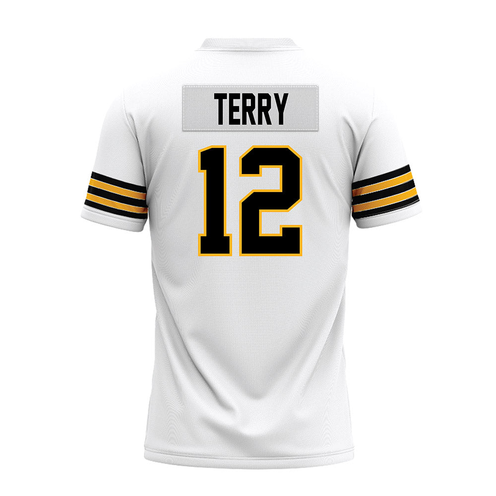 Towson - NCAA Football : Xavier Terry - White Premium Football Jersey-1