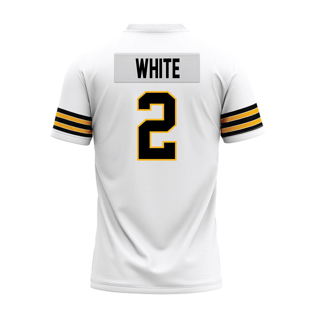 Towson - NCAA Football : Kaden White - White Premium Football Jersey-1