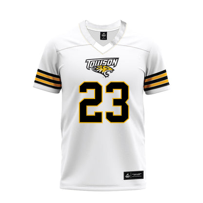 Towson - NCAA Football : JaVon Ford II - White Premium Football Jersey-0