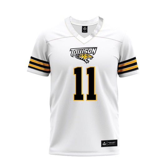 Towson - NCAA Football : Peyton Faulkner - White Premium Football Jersey-0