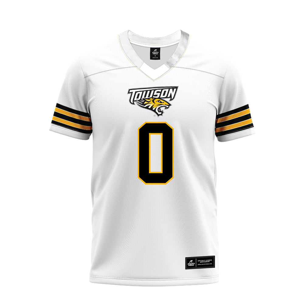 Towson - NCAA Football : Ben Kumpon - White Premium Football Jersey-0
