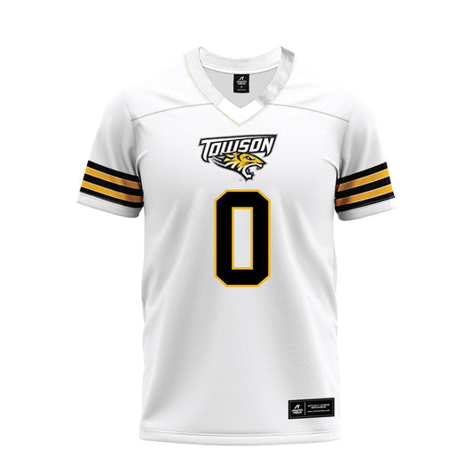 Towson - NCAA Football : Ben Kumpon - White Premium Football Jersey-0