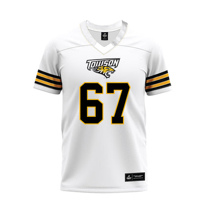 Towson - NCAA Football : Chase Dorsey - White Premium Football Jersey-0