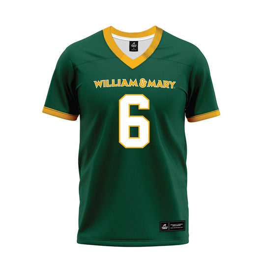 William & Mary - NCAA Football : Tyler Hughes - Premium Football Jersey-0