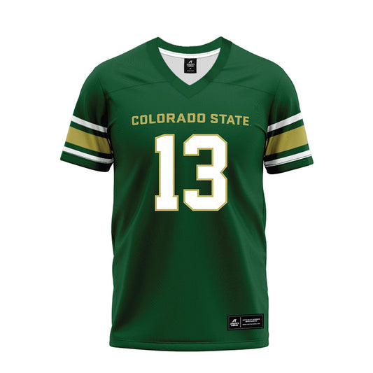 Colorado State - NCAA Football : Elijah Mc-Cantos - Green Premium Football Jersey-0