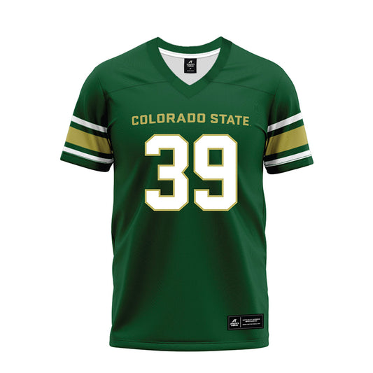 Colorado State - NCAA Football : Nathan Sutcliffe - Green Premium Football Jersey-0
