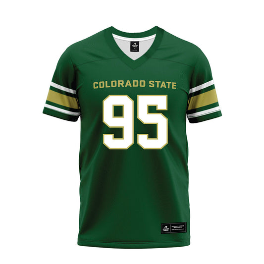 Colorado State - NCAA Football : Gabe Jones - Green Premium Football Jersey-0