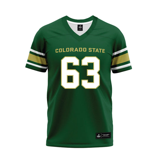 Colorado State - NCAA Football : John Holthaus - Green Premium Football Jersey-0
