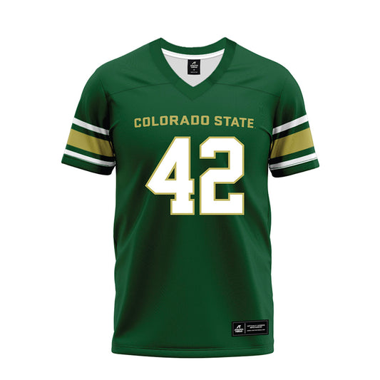 Colorado State - NCAA Football : Declan McKernan - Green Premium Football Jersey-0