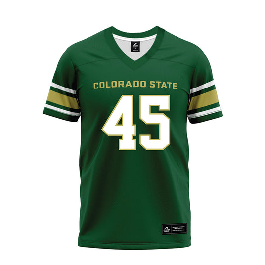 Colorado State - NCAA Football : Caleb Otlewski - Green Premium Football Jersey-0